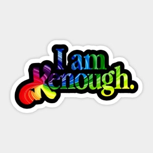 I Am Kenough Fullcolor Sticker